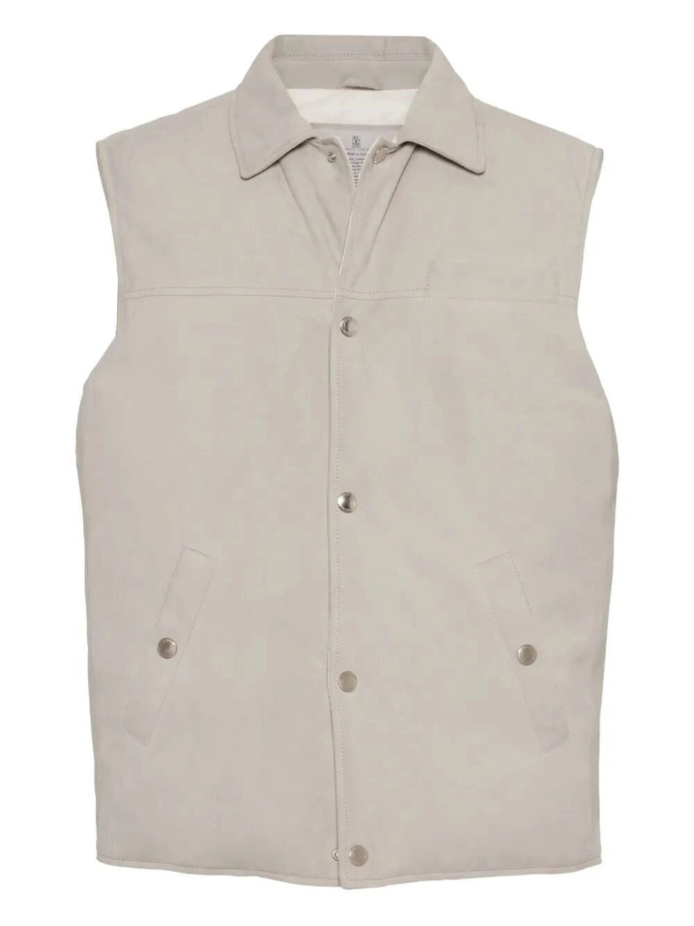 Padded Leather Vest
