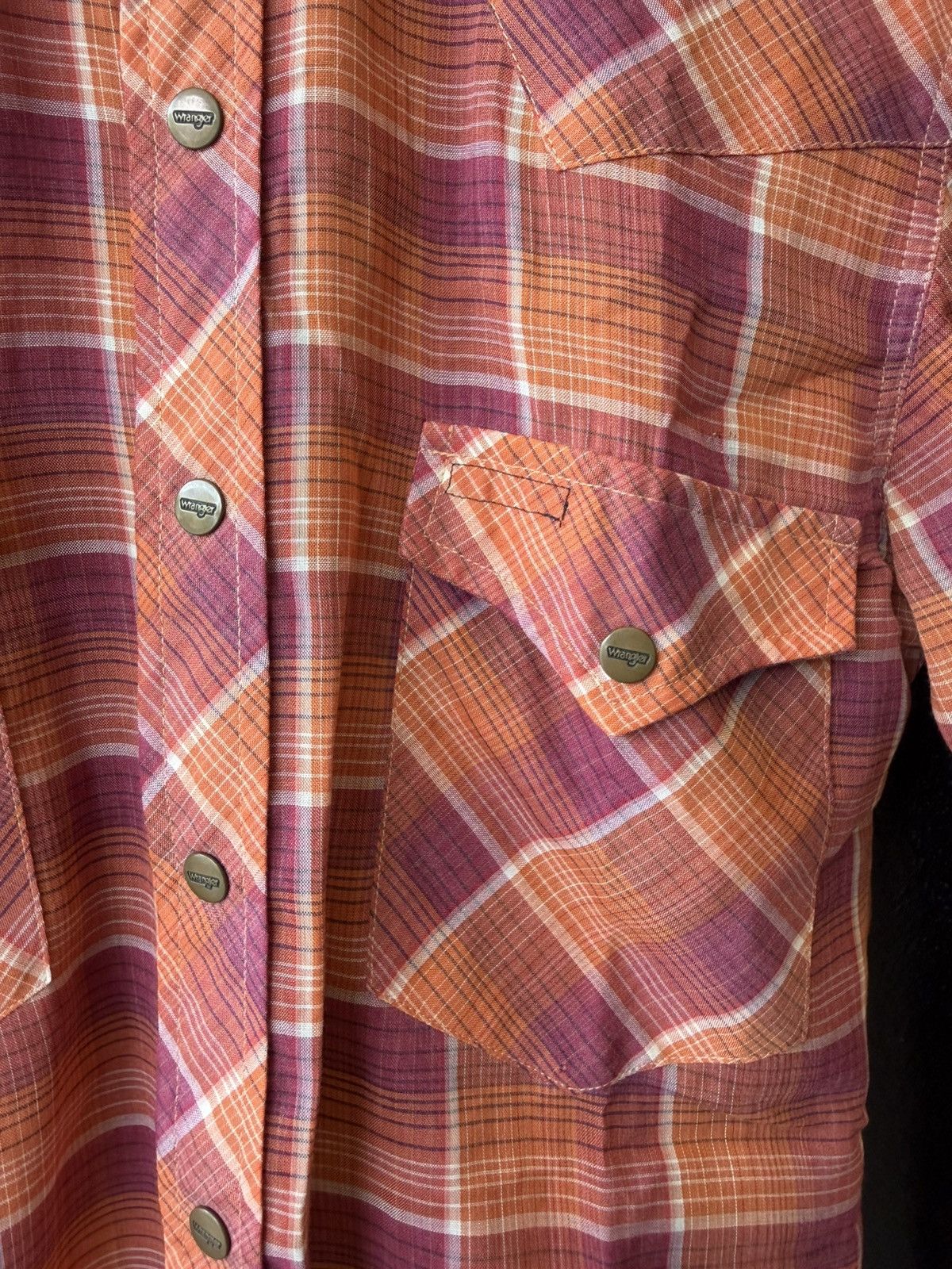 Wrangler Vintage 70s/80s Wrangler Plaid Pearl Snap Western Shir Size US S / EU 44-46 / 1 - 5 Thumbnail