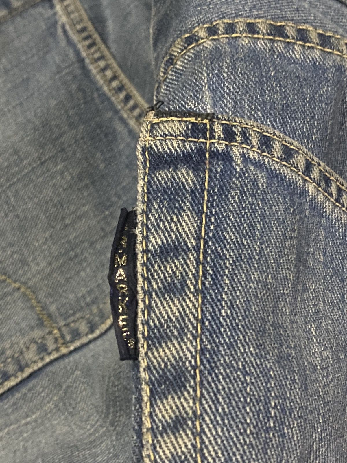 Blue Blue Japan × Japanese Brand × Vintage FIRE 🔥 Vintage HR Market Blue Blue selvedge distressed B-1 Size US 34 / EU 50 - 14 Thumbnail