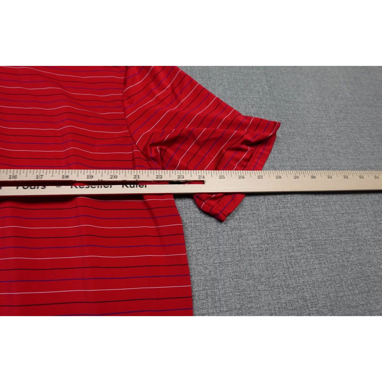 Ralph Lauren RLX Ralph Lauren Polo Shirt Mens XL Red Stripe Golf Performance Stretch Short Sleeve Shirt Size US XL / EU 56 / 4 - 6 Thumbnail