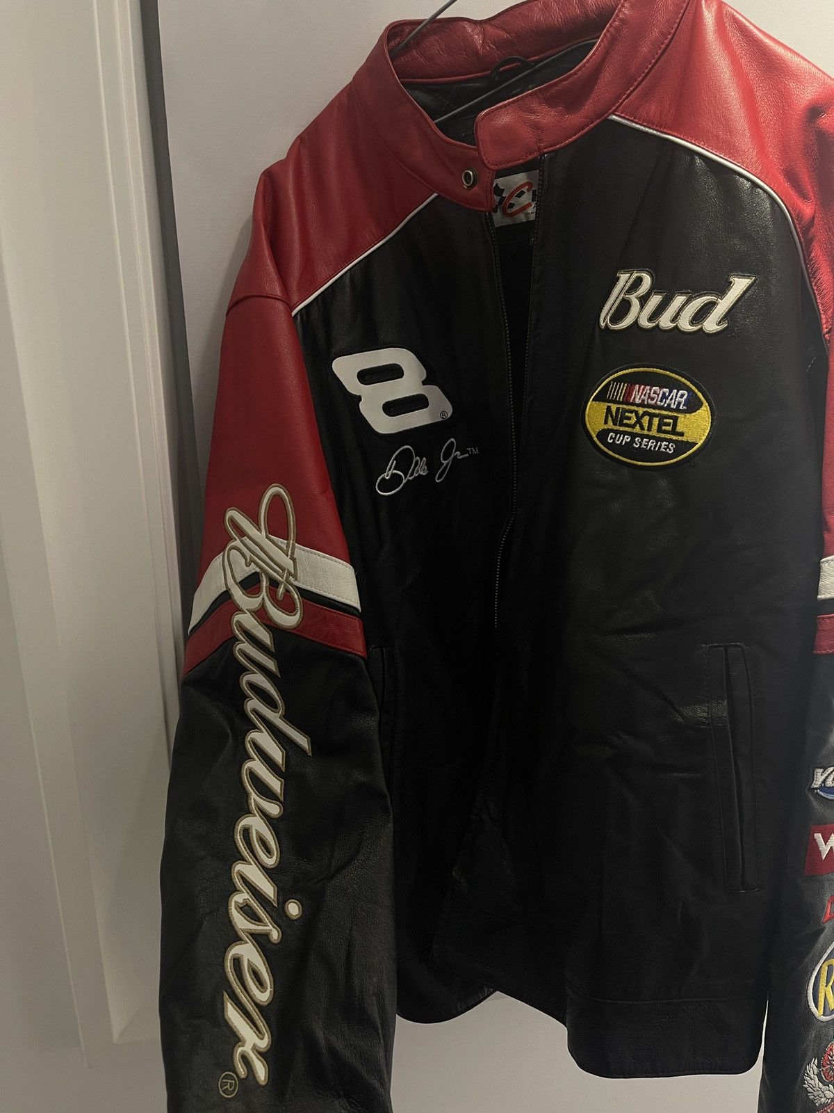 Wilsons Leather Budweiser NASCAR Leather Racing Jacket Size US L / EU 52-54 / 3 - 4 Thumbnail