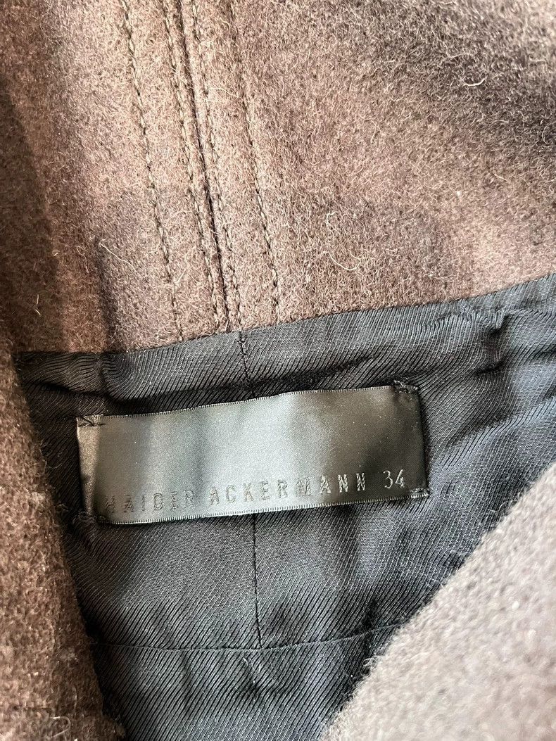 Haider Ackermann Haider Ackermann Brown woolen hooded jacket Size 4XL / US 24-26 - 4 Thumbnail