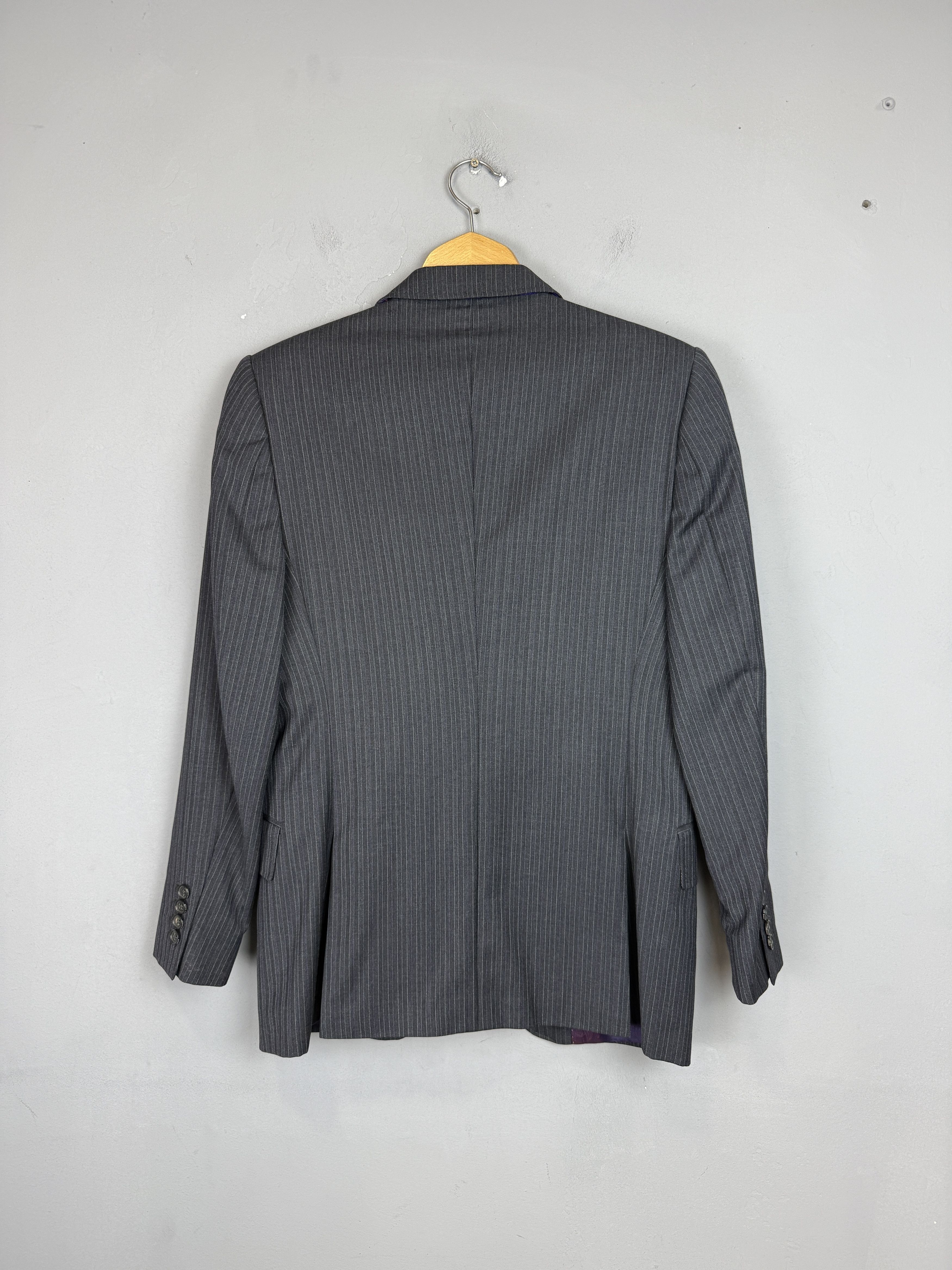 Ted Baker Ted Baker Endurance Wool Suit 2 Piece Grey Striped Size 36S - 3 Thumbnail