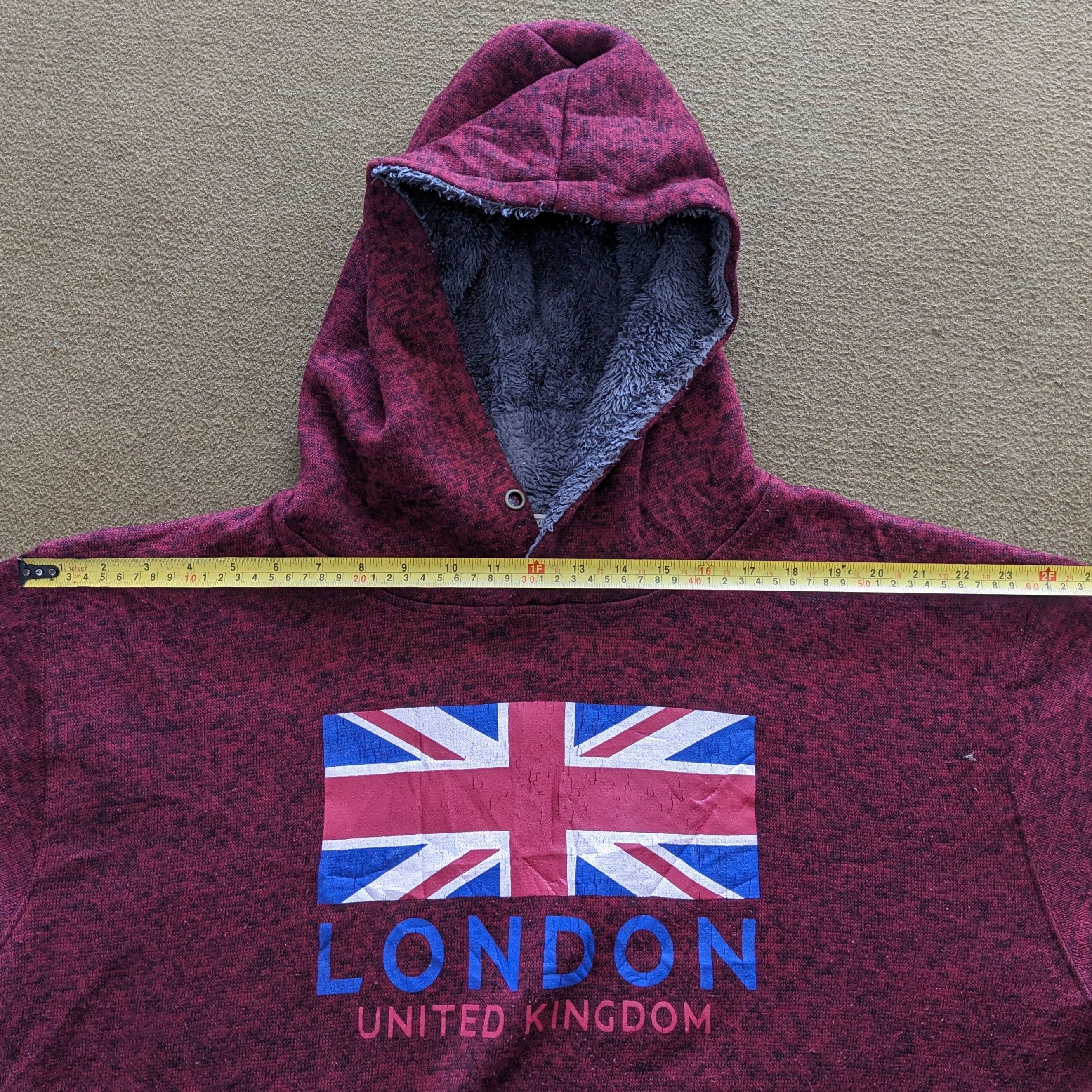 Vintage Vintage LONDON United Kingdom Sweatshirt Hoodies Size US XXL / EU 58 / 5 - 4 Thumbnail