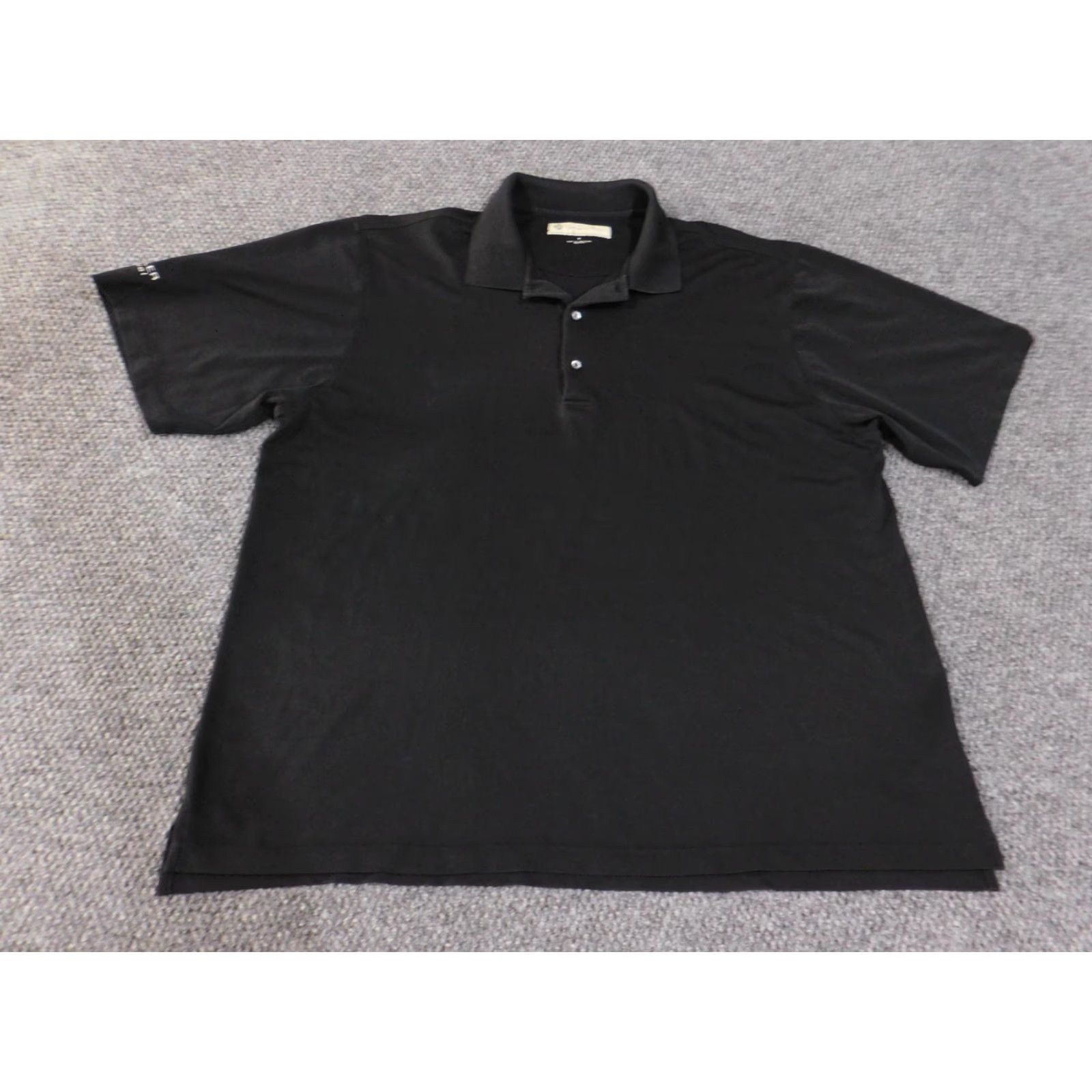 Vintage Donald Ross Polo Shirt Mens XL Black Embroidered Henssler Financial Performance Golf Polo Shirt XL Mens Black Size US XL / EU 56 / 4 - 2 Thumbnail
