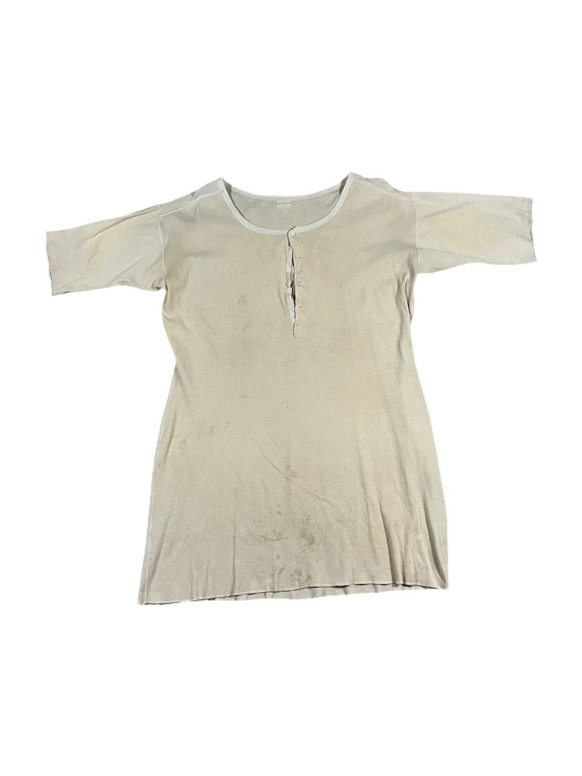 Vintage Vintage 40s Carters Henley Cotton Shirt Size US XL / EU 56 / 4 - 1 Thumbnail