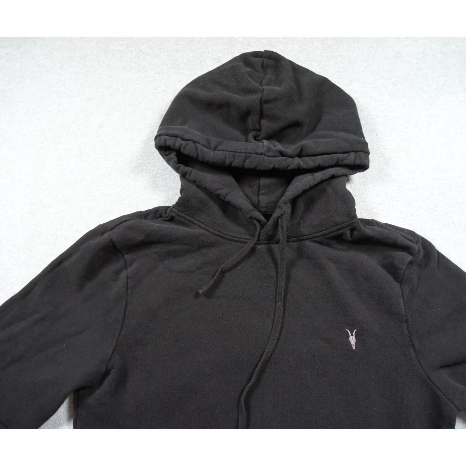 Allsaints AllSaints Hoodie Mens XS Black Pullover Sweatshirt Regular, Logo, Cotton, 10-9- Sleep? Size US XS / EU 42 / 0 - 2 Thumbnail