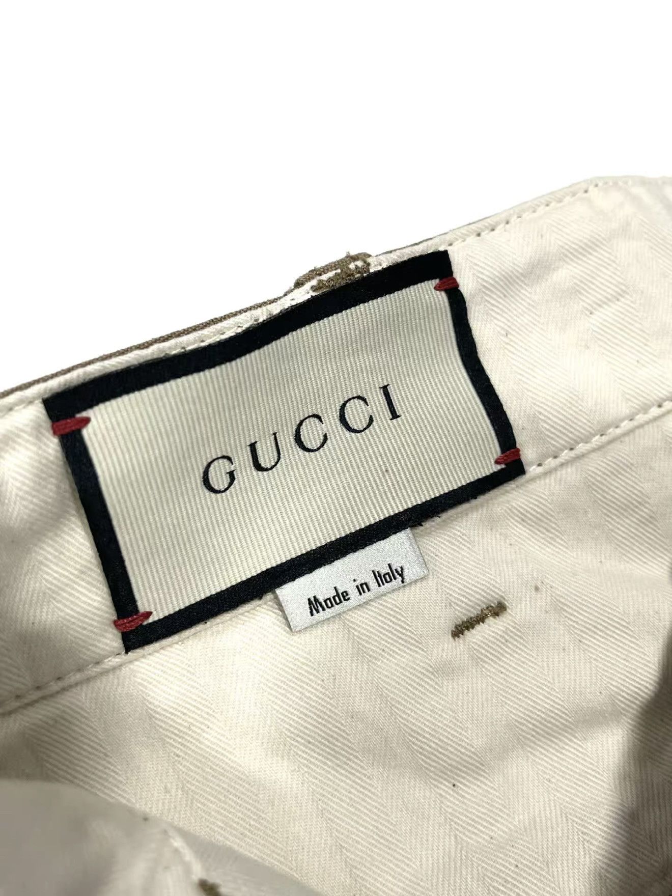 Gucci Gucci Koi Fish Embroidered Beige Trousers Size US 38 / EU 54 - 7 Thumbnail