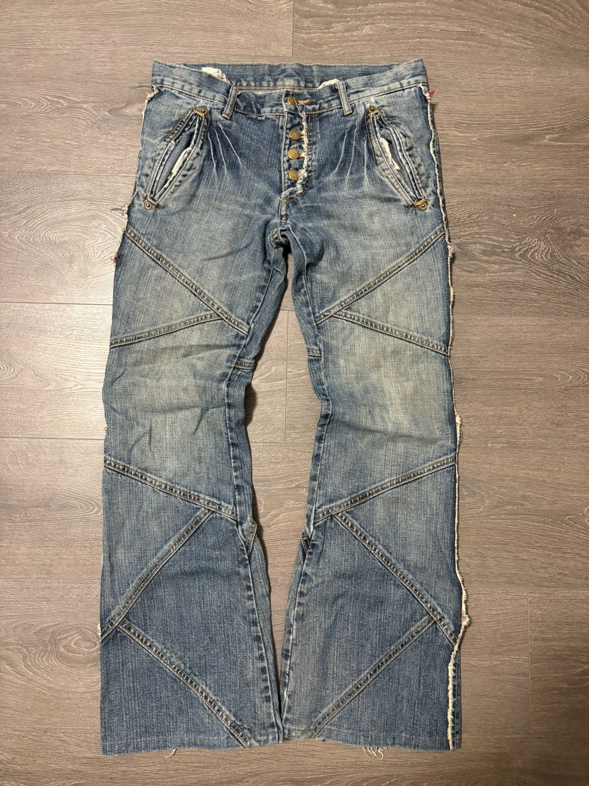 Tornado Mart JAPANESE TORNADOMART FLARED DENIM ARCHIVE DENIM | Grailed