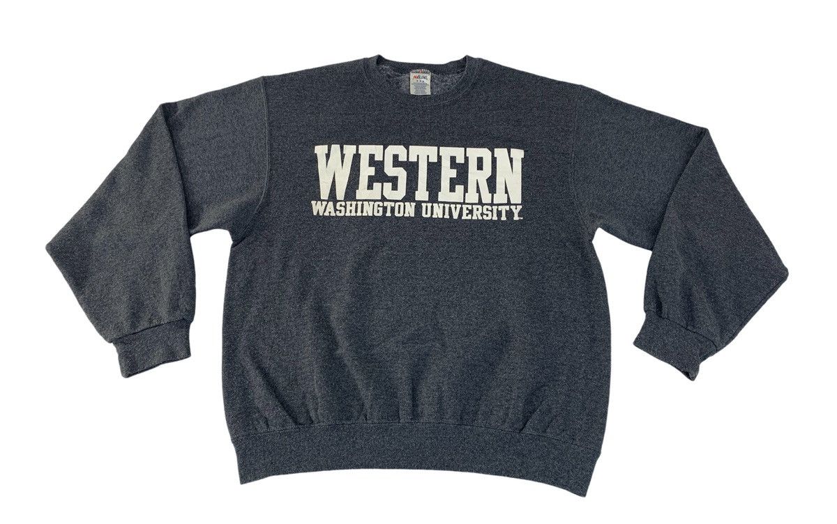 Vintage Western Washington University Crewneck Pullover Big Logo Size US M / EU 48-50 / 2 - 1 Thumbnail