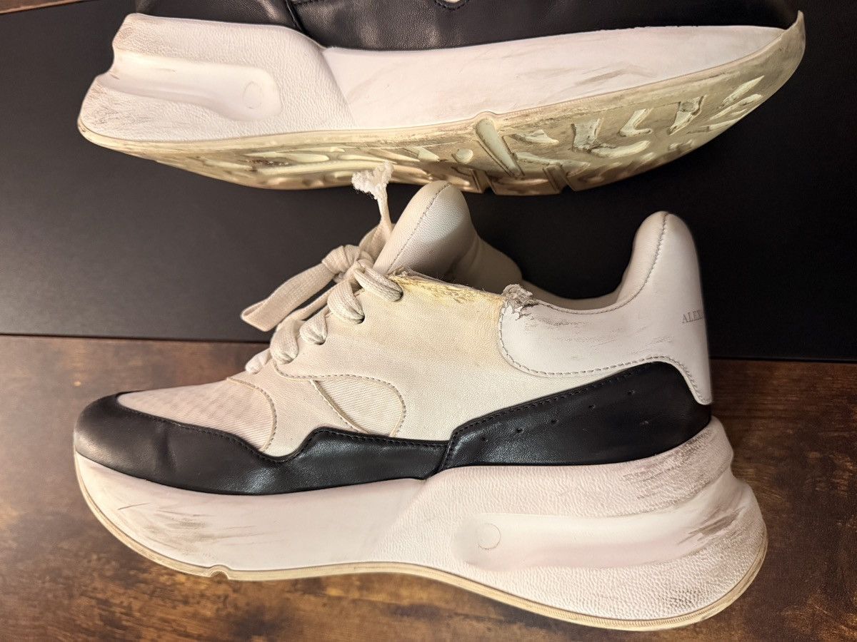 Alexander McQueen Alexander McQueen Oversized Leather Runner Sneakers Size US 6 / EU 39 - 7 Thumbnail