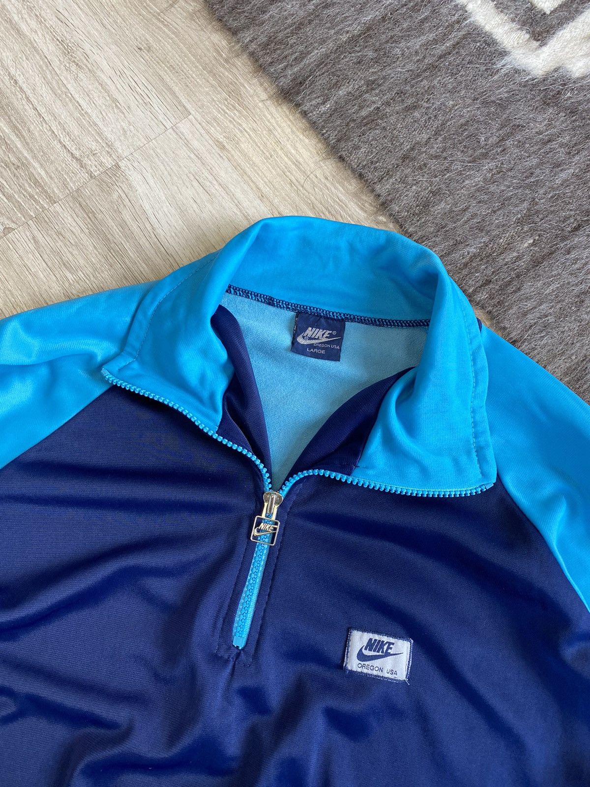 Nike Nike 80s Half 1/4 Zip Pullover Sweatshirt Size US L / EU 52-54 / 3 - 2 Thumbnail