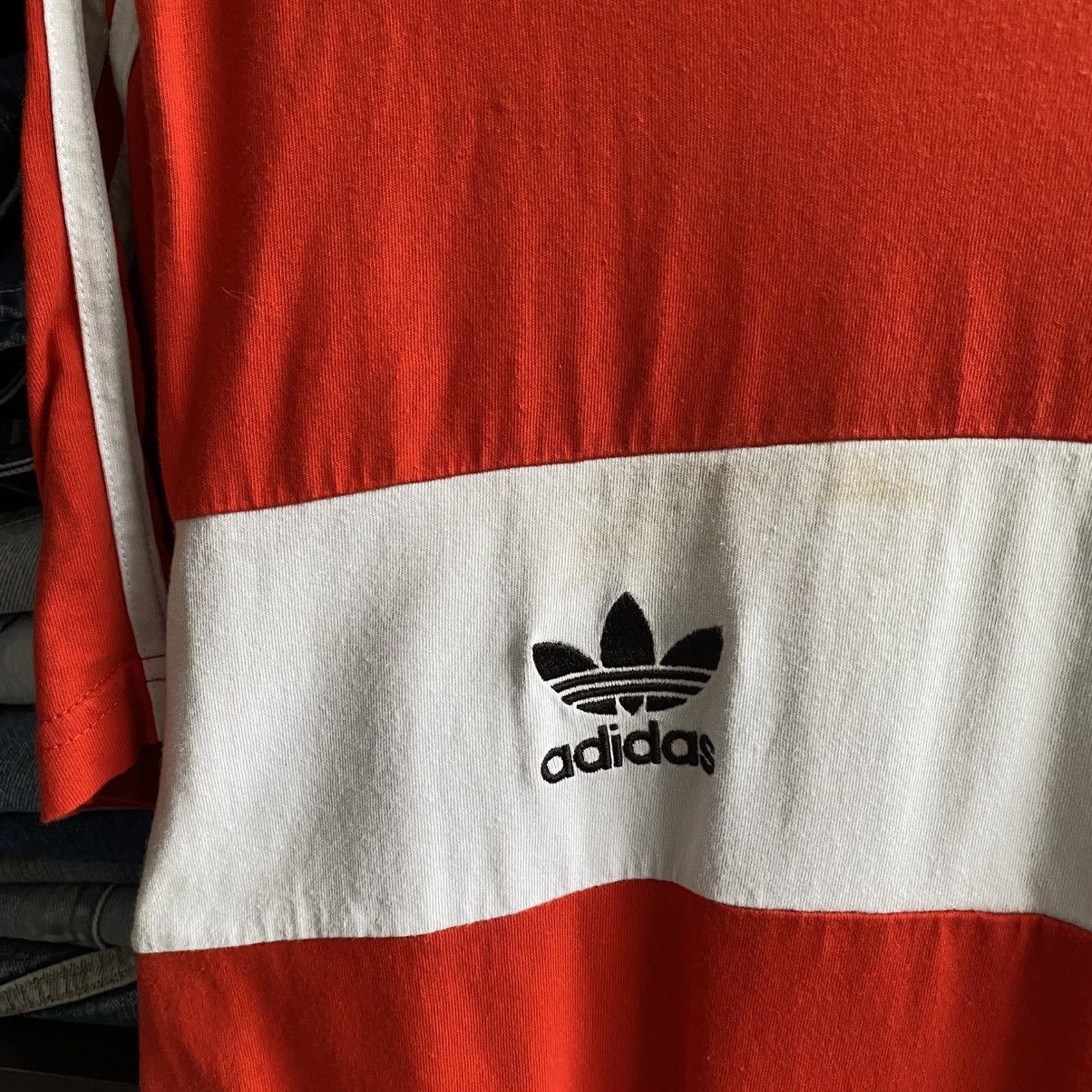 Adidas Vintage Adidas Manchester United Old Style soccer polo Size US L / EU 52-54 / 3 - 4 Thumbnail