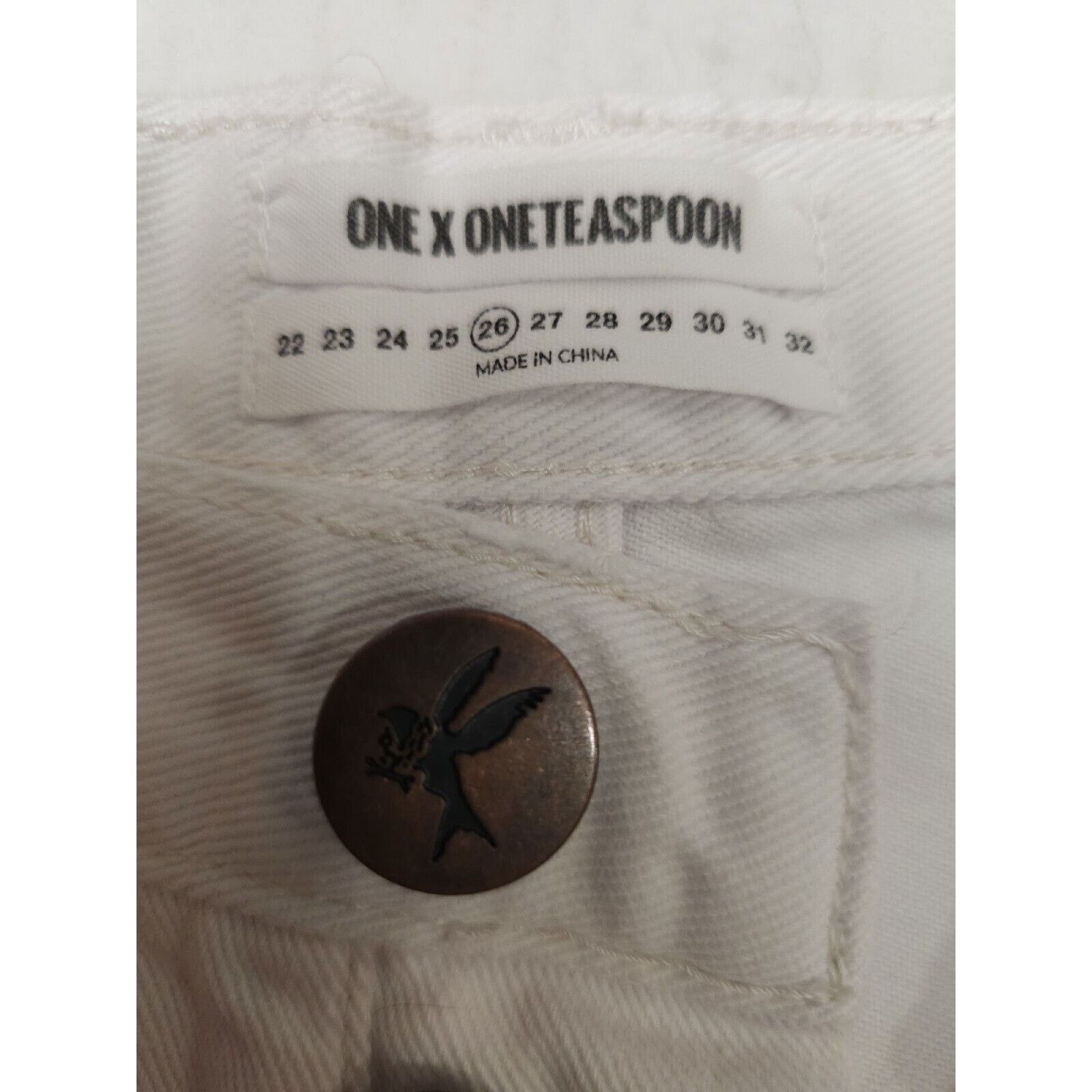 One Teaspoon One X One Teaspoon High Waist Bonita Long Rise Button Fly Size 26" / US 2 / IT 38 - 9 Thumbnail