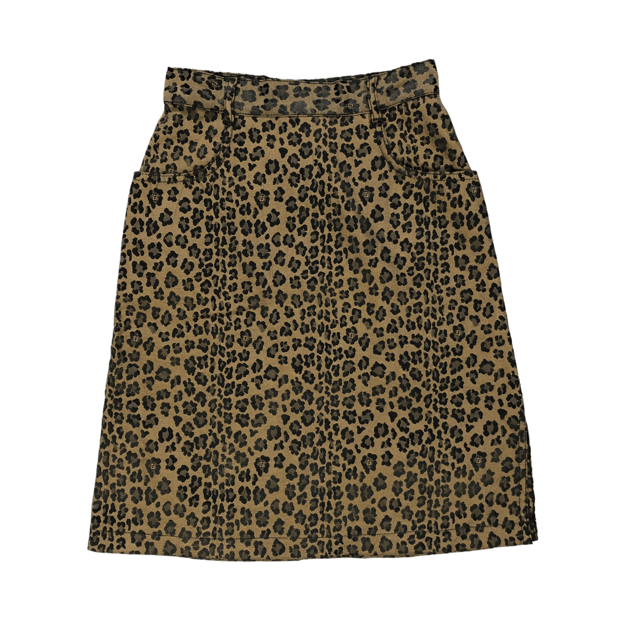 Fendi FENDI JEANS LEOPARD SKIN DESIGNS MINI SKIRTS #6249-220 Size 23" - 1 Thumbnail