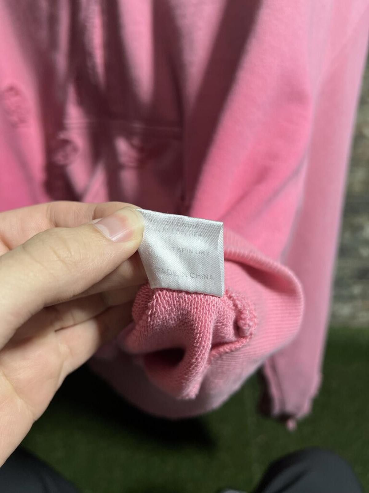 Vale Vale State Distressed Zip-Up Pink Sz. M Size ONE SIZE - 5 Thumbnail