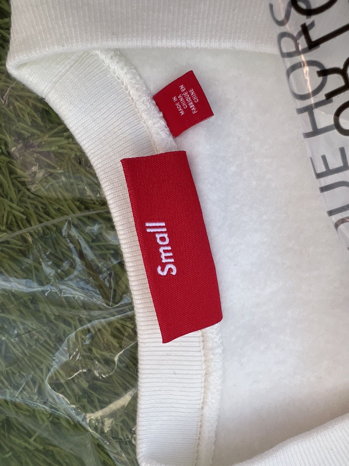 Supreme Supreme Washed Box Logo Crewneck White Size US S / EU 44-46 / 1 - 5 Thumbnail