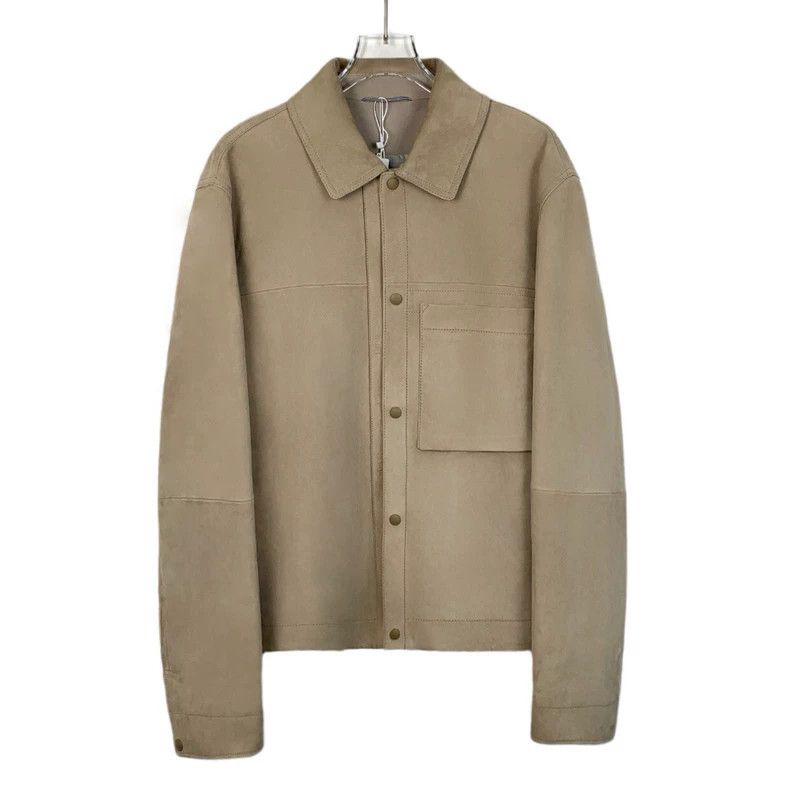 Dior Beige suede sheepskin jacket 2502-Nextarrow