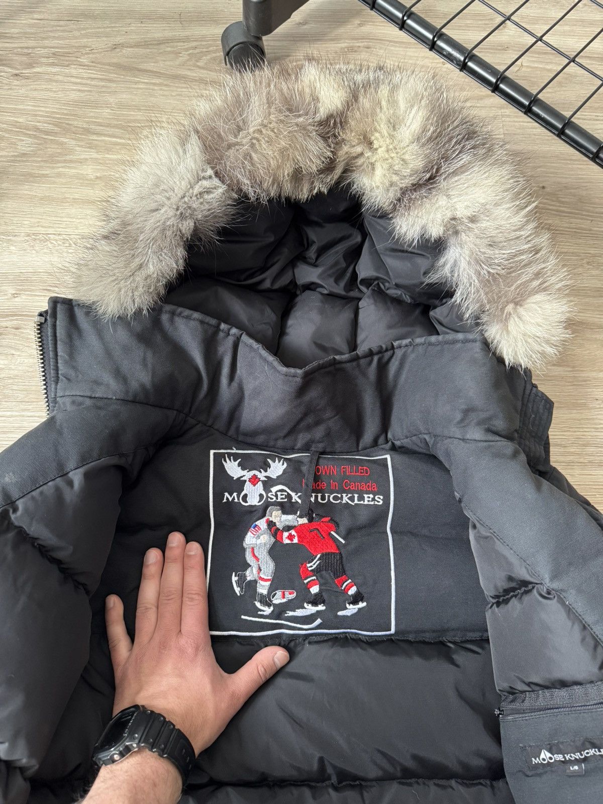 Moose Knuckles Moose Knuckles Black Debbie Bomber Jacket Women’s Size L / US 10 / IT 46 - 7 Thumbnail