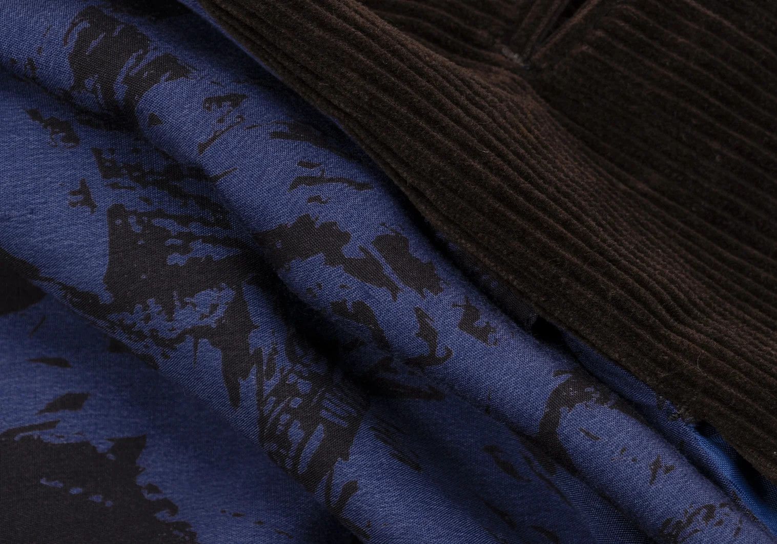 Issey Miyake Corduroy Gilet Vest in Brown and Blue, Size M Size US M / EU 48-50 / 2 - 13 Thumbnail
