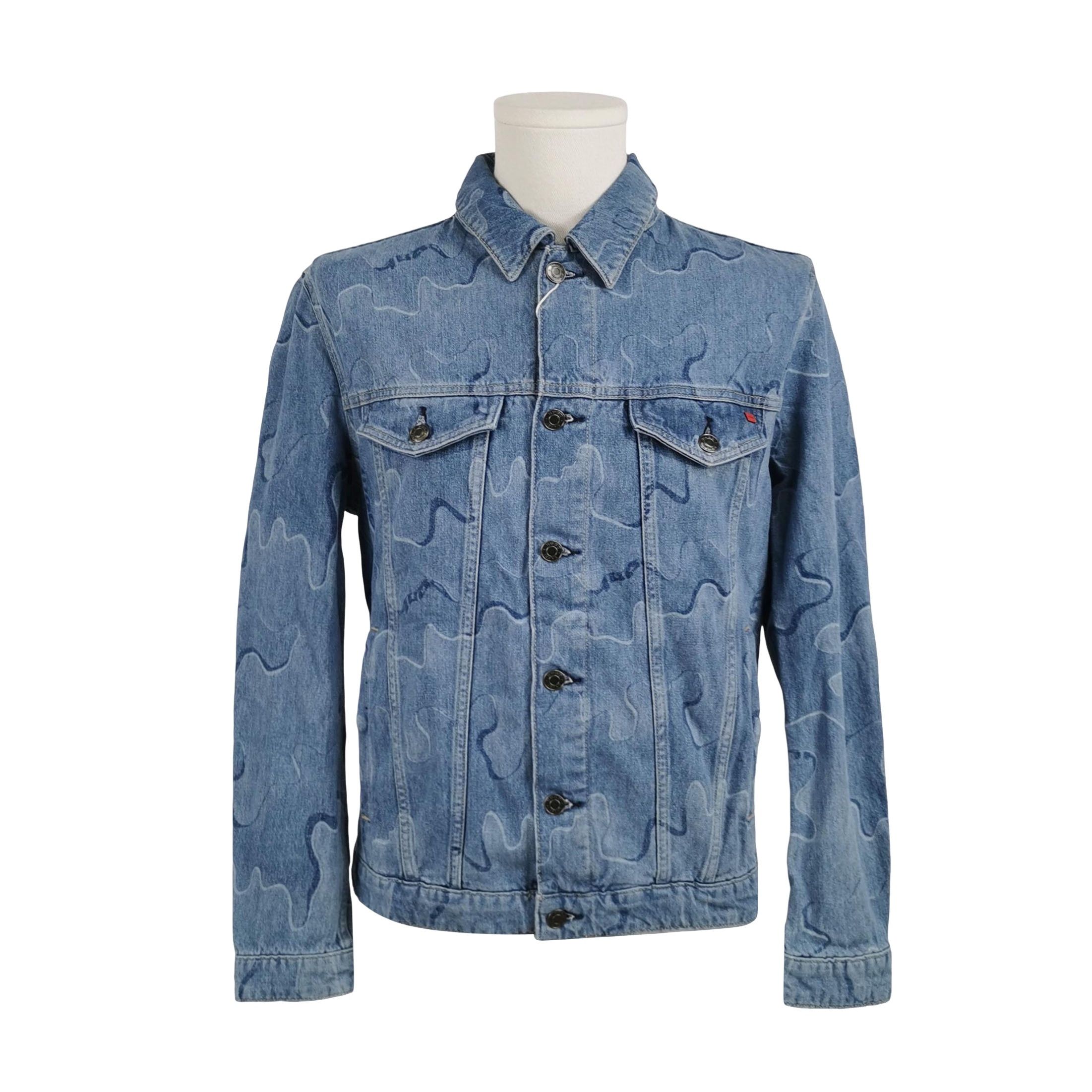 Hugo Boss HUGO Puzzle Pattern Denim Jacket M Size US M / EU 48-50 / 2 - 1 Thumbnail