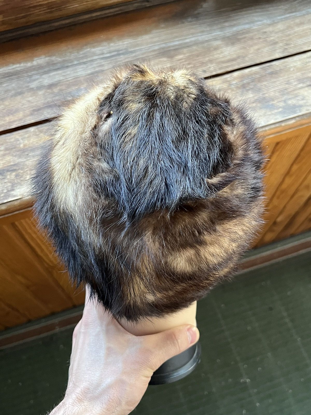 Vintage Leather Ushanka Trapper Hat Furry Mohair Fuzzy Fur Hat Y2K Size ONE SIZE - 17 Thumbnail