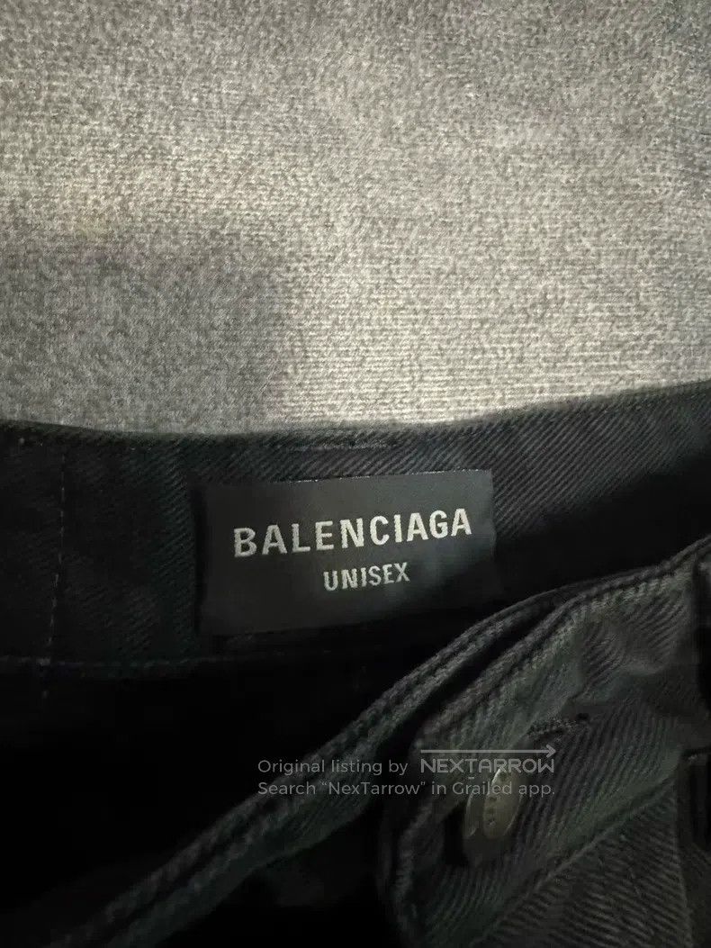 Balenciaga Balenciaga size XS Workwear Axed Washed Denim Shorts, XS S Size US 27 - 3 Thumbnail