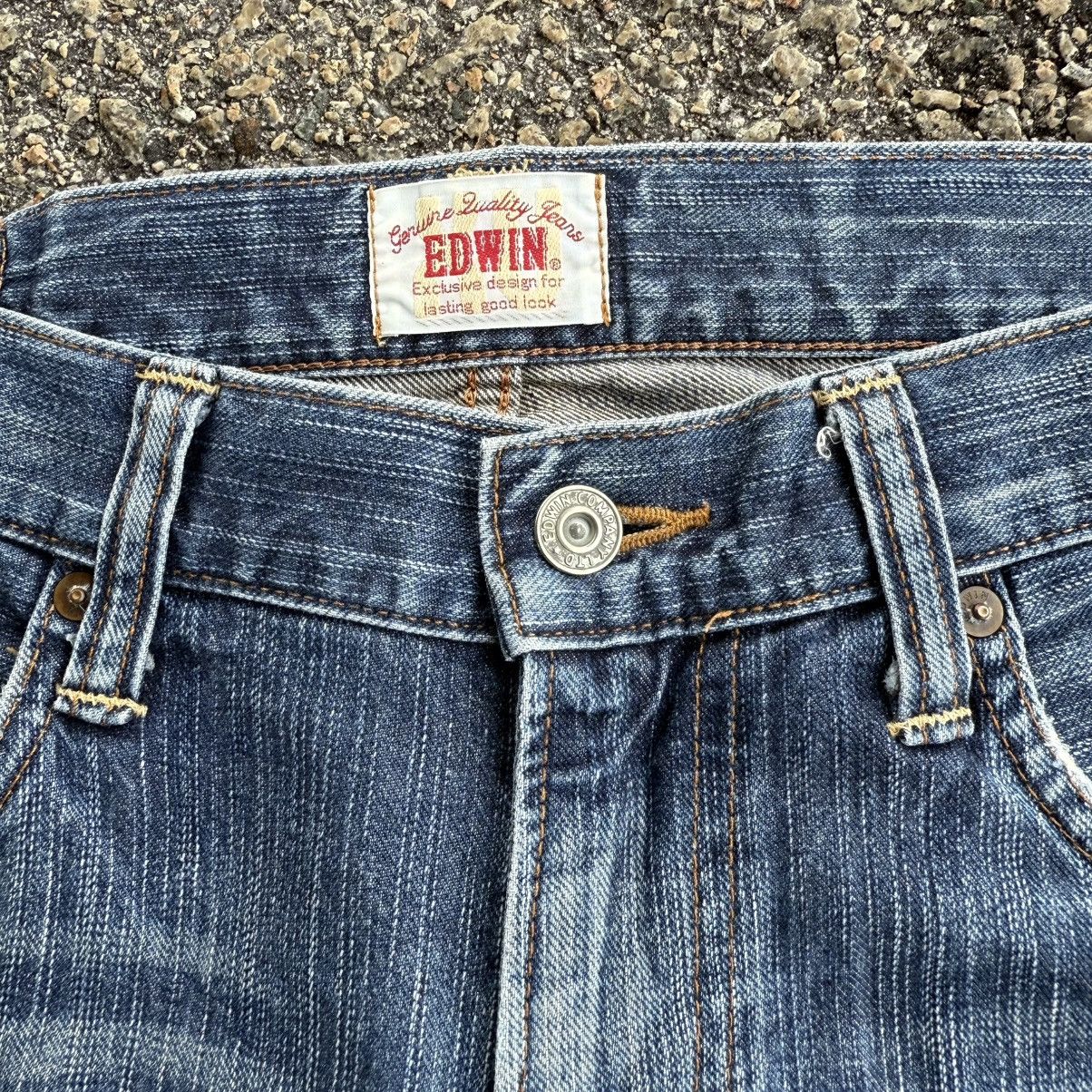Edwin VINTAGE EDWIN FADED RIPPEP JEAN DENIM PANTS Size US 36 / EU 52 - 6 Thumbnail