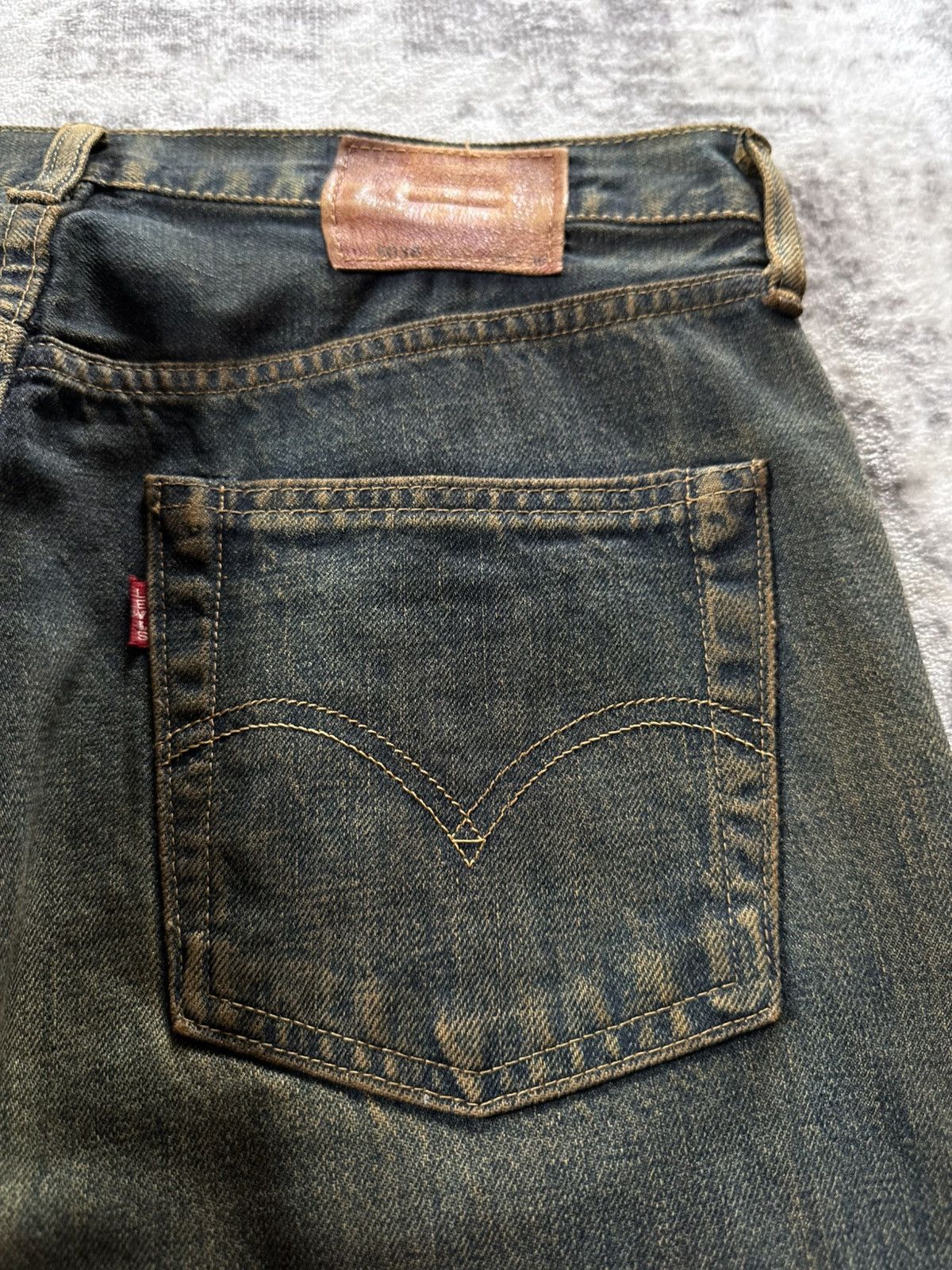 Levi's Vintage LEVIS Big E Lot 503B Mud Wash Baggy Selvedge Jeans Size US 32 / EU 48 - 11 Thumbnail