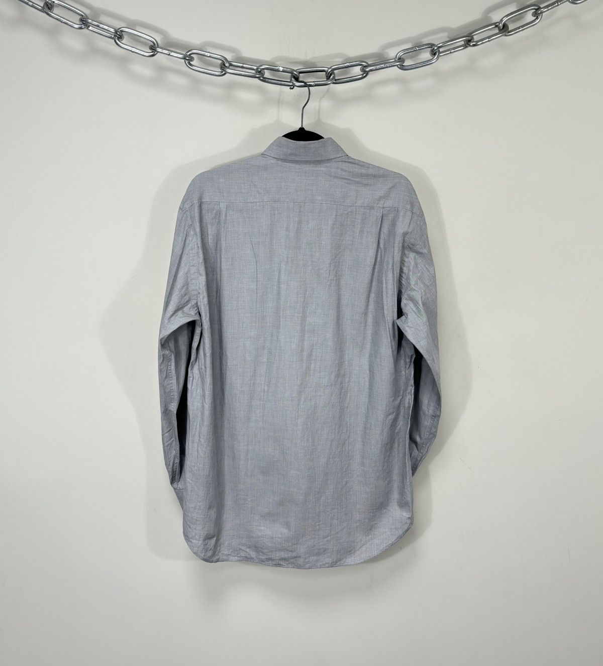 Etro Vintage Etro Men’s Gray Italian Luxury Button Up Dress Shirt Size US M / EU 48-50 / 2 - 9 Thumbnail