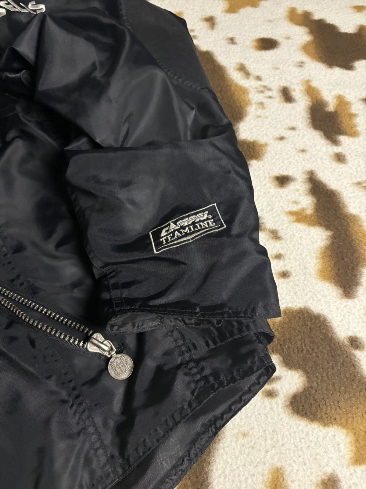 NFL × Vintage Vintage Bomber jacket NFL los Angeles Raiders Logo Campri Size US XL / EU 56 / 4 - 8 Thumbnail