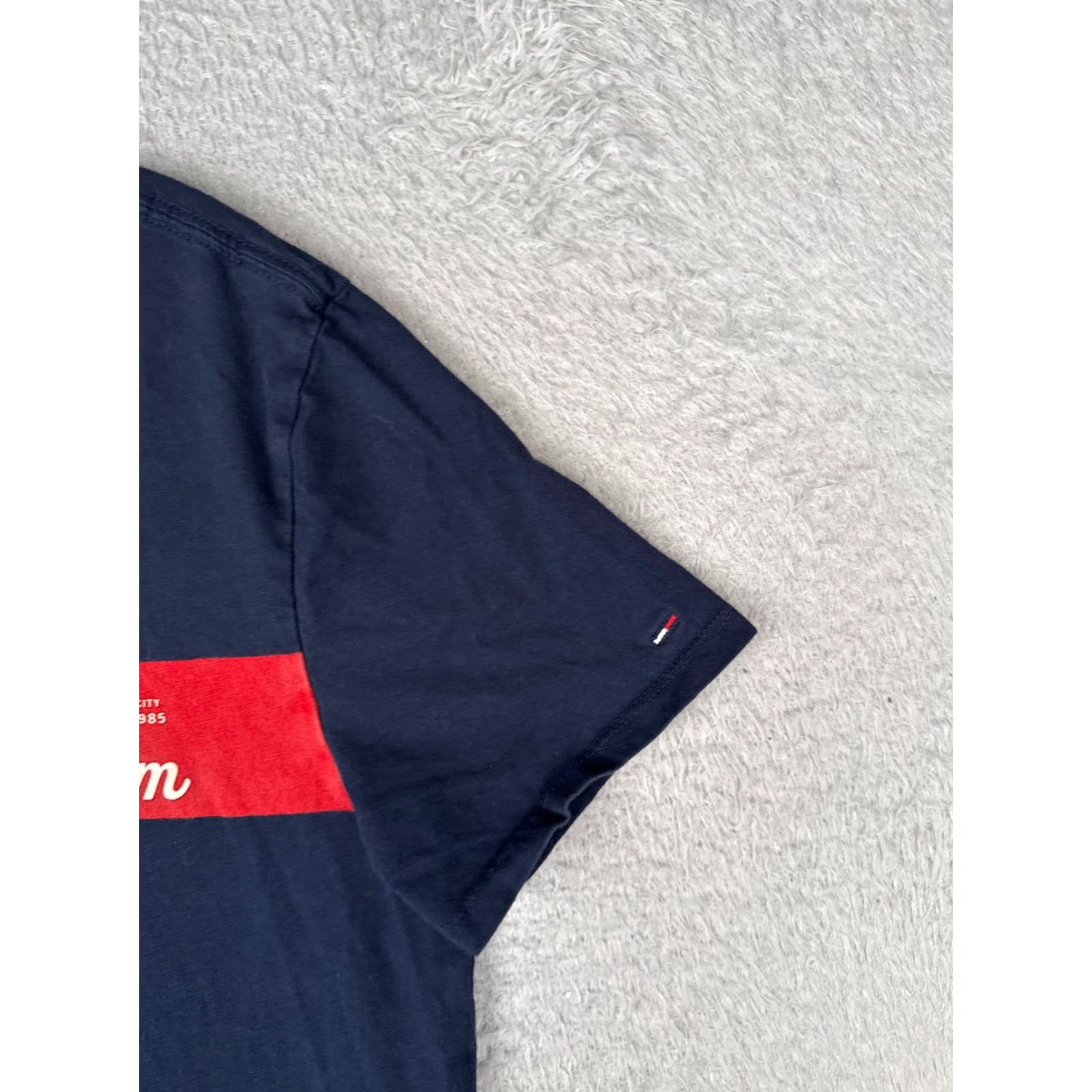 Tommy Hilfiger Tommy Hilfiger Shirt Men Medium Blue Crew Neck 100% Cotton Short Sleeve Size US M / EU 48-50 / 2 - 2 Thumbnail