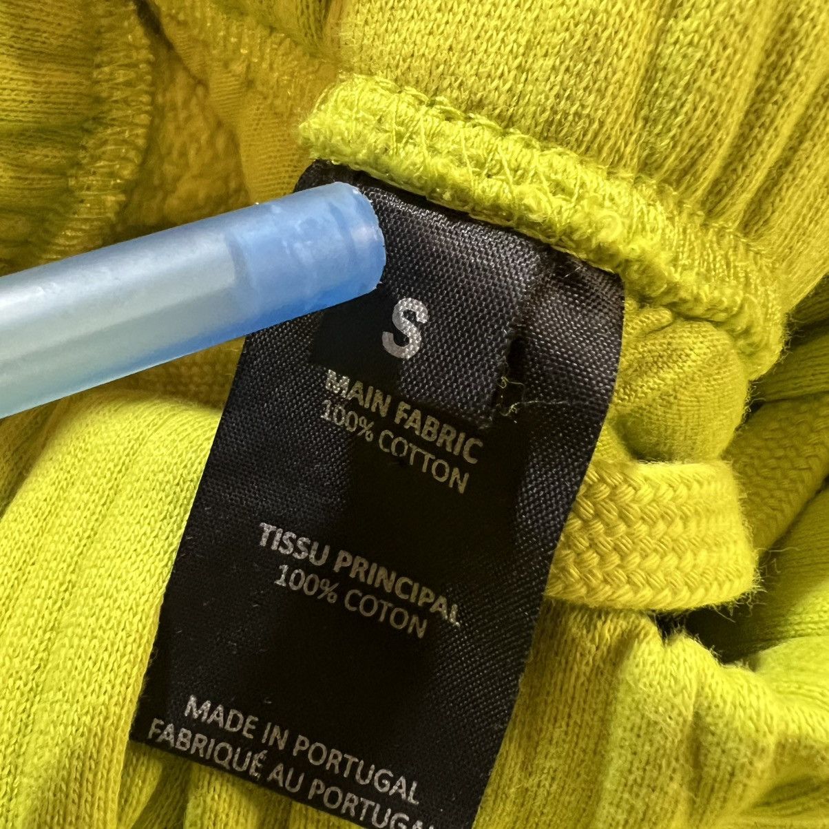 Vetements Vetements Sweatpants Neon Green Needle Logo Raw Hem Size US 32 / EU 48 - 11 Thumbnail