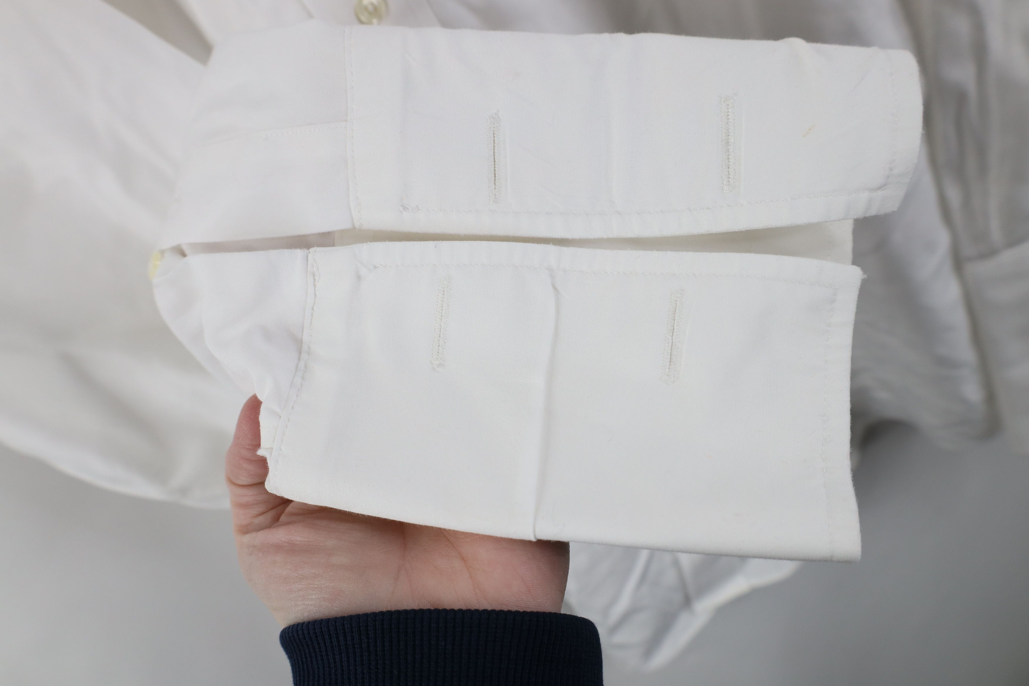 Brooks Brothers Vintage 90s Brooks Brothers Cuff Collared Dress Shirt White Size US M / EU 48-50 / 2 - 8 Thumbnail