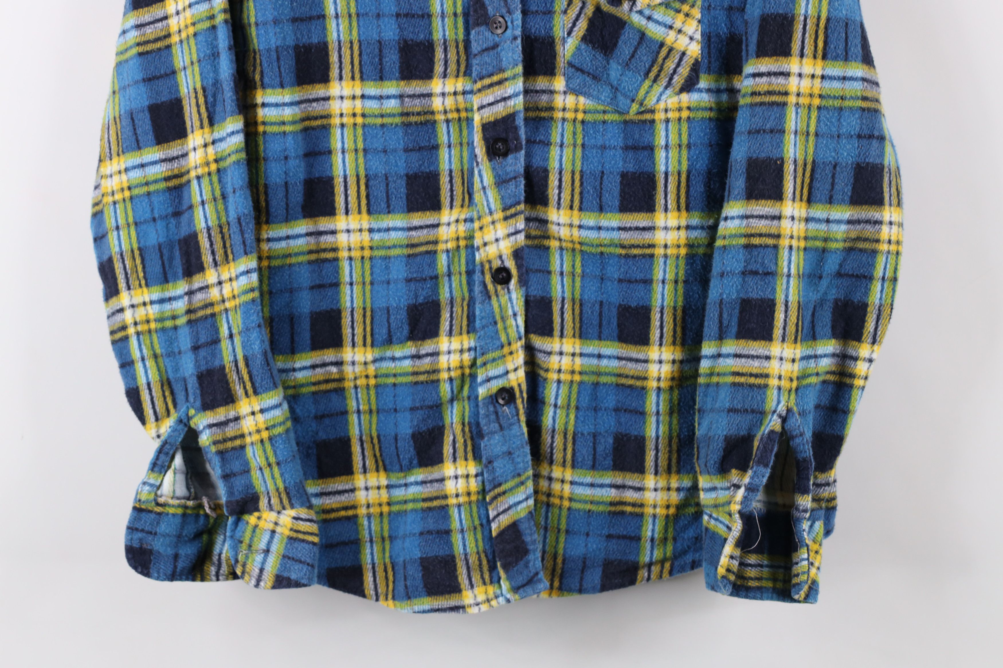 Vintage Vintage 70s Streetwear Flannel Collared Button Shirt Plaid Size XS / US 0-2 / IT 36-38 - 3 Thumbnail