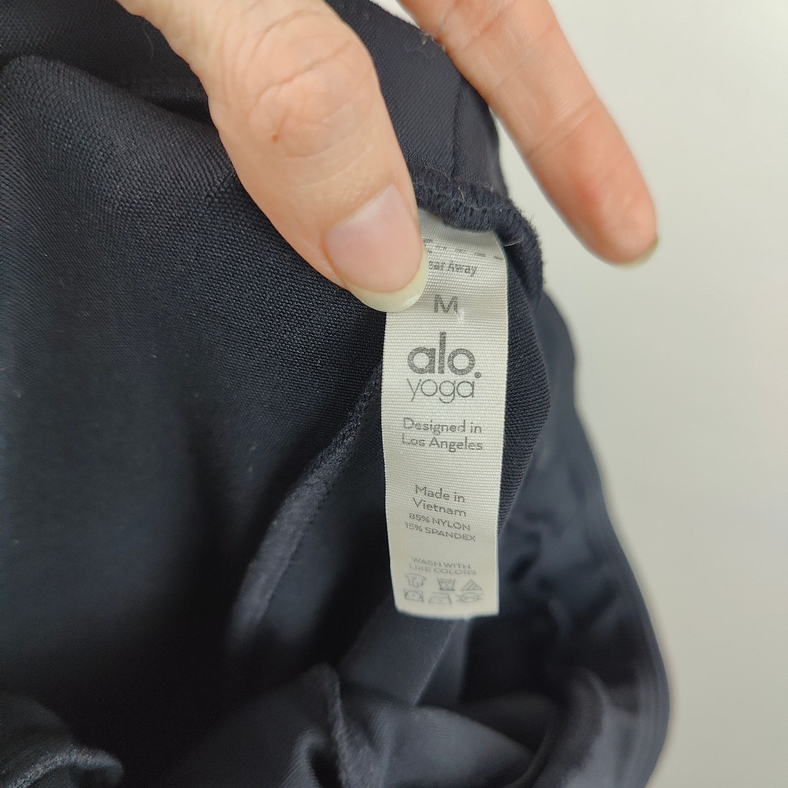 Alo Alo Yoga High Waist Zip It Flare Leggings Women Medium Black Size 29" - 6 Thumbnail
