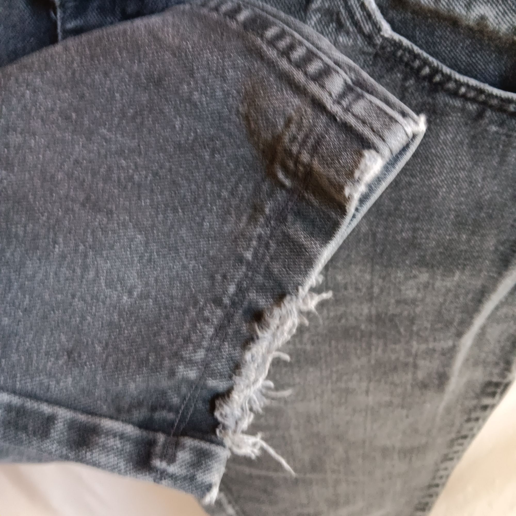 Lee Vintage Women's Jeans 14 32x28 Lee Black Faded Denim Distres Size 36" / US 14 / IT 50 - 7 Thumbnail