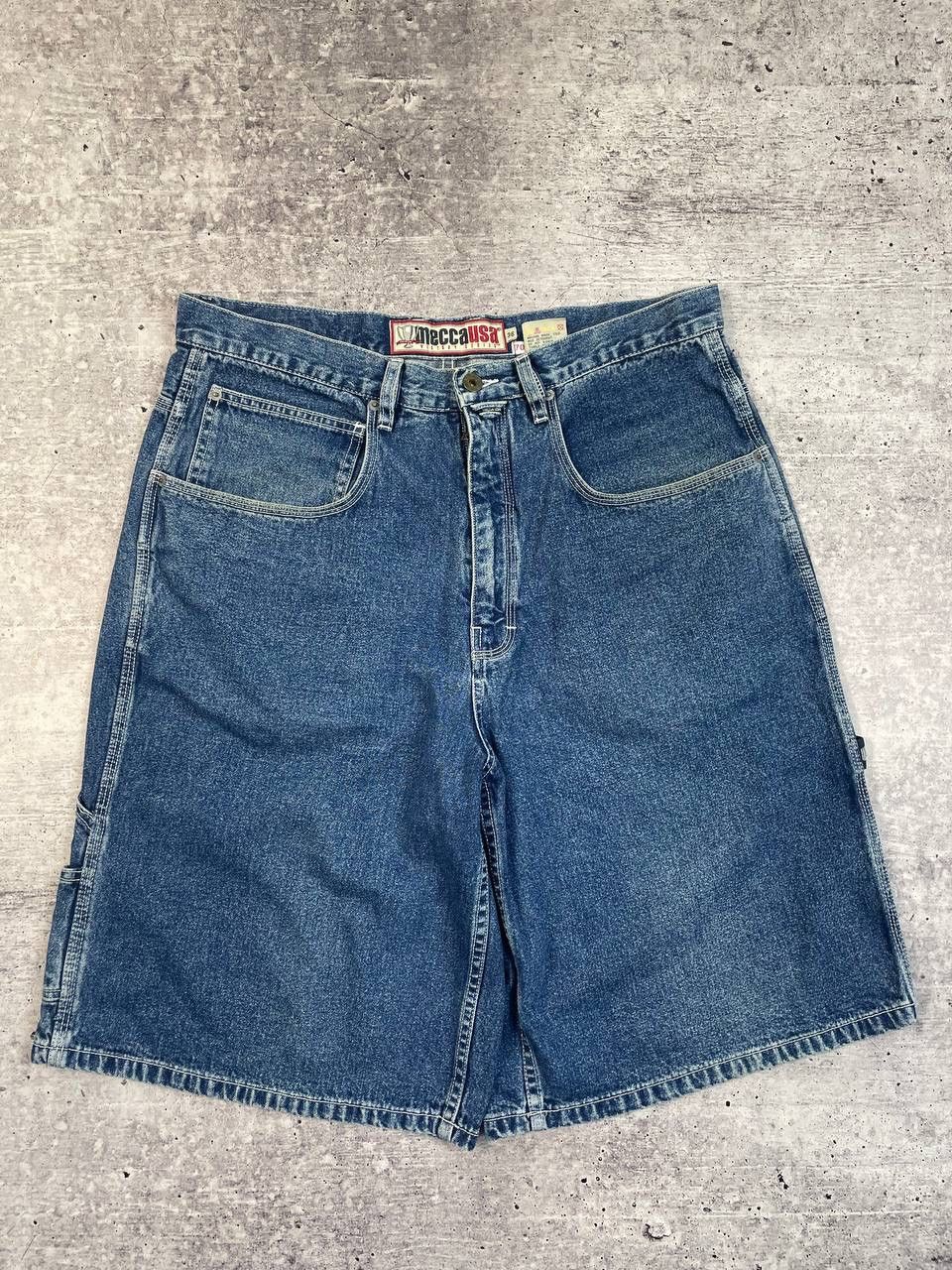 Mecca Vintage Mecca USA Baggy Carpenter Denim Shorts Y2K Size US 36 / EU 52 - 5 Thumbnail