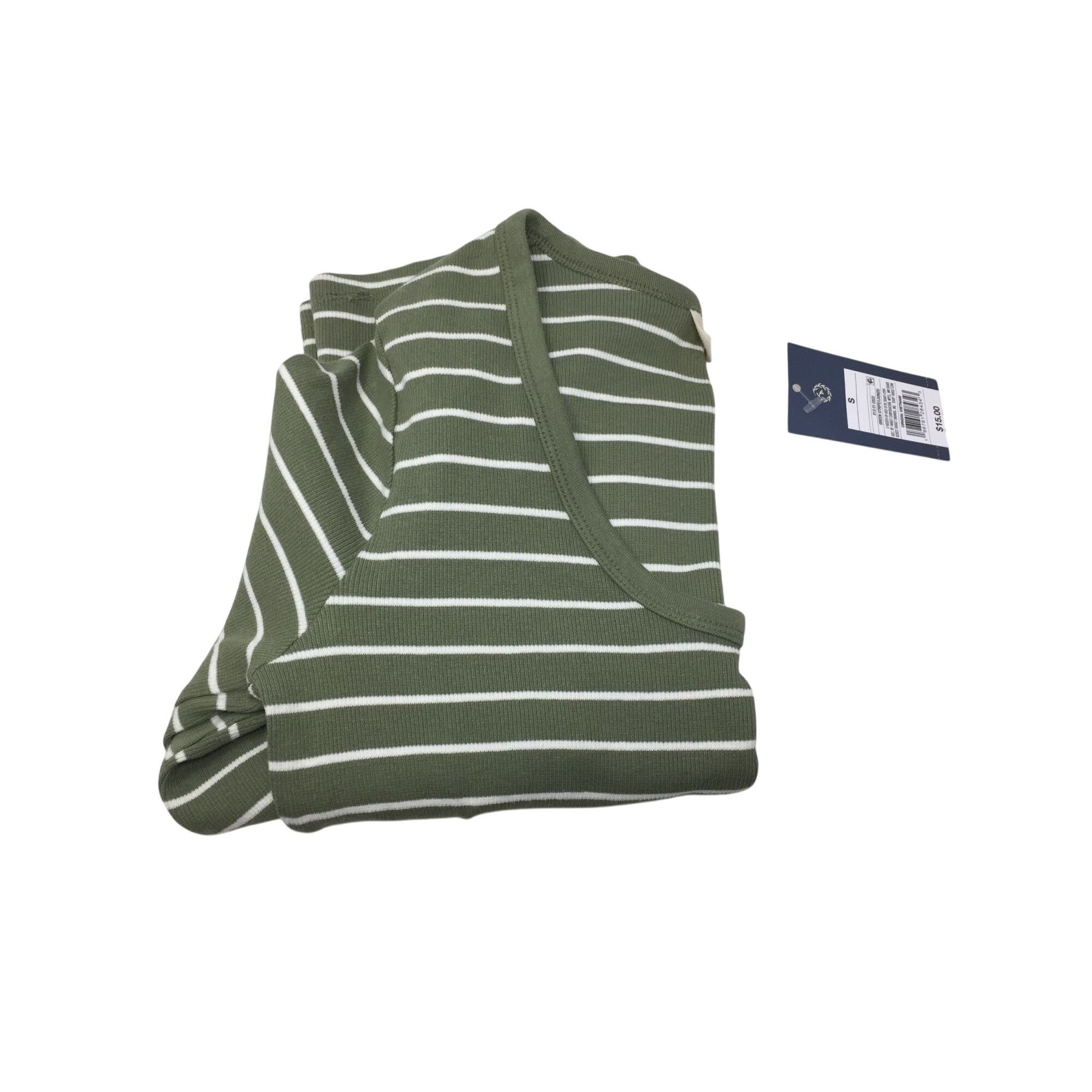 Other Women's Universal Thread Green and White Striped Long Sleeve Size S / US 4 / IT 40 - 3 Thumbnail