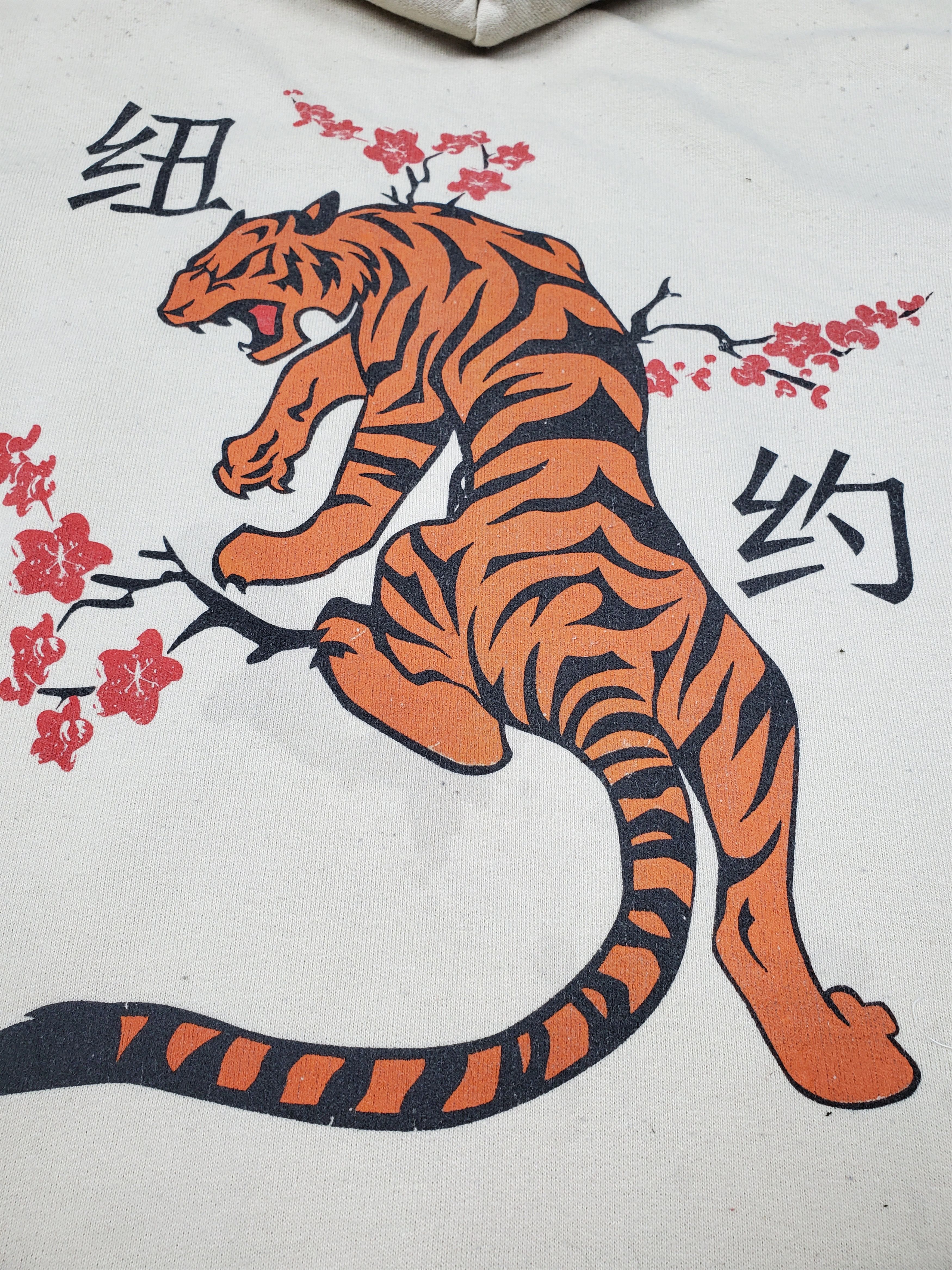 Japanese Brand × Vintage 🔥Vintage Hoodies Tiger Printed🔥 USA Size US L / EU 52-54 / 3 - 12 Thumbnail