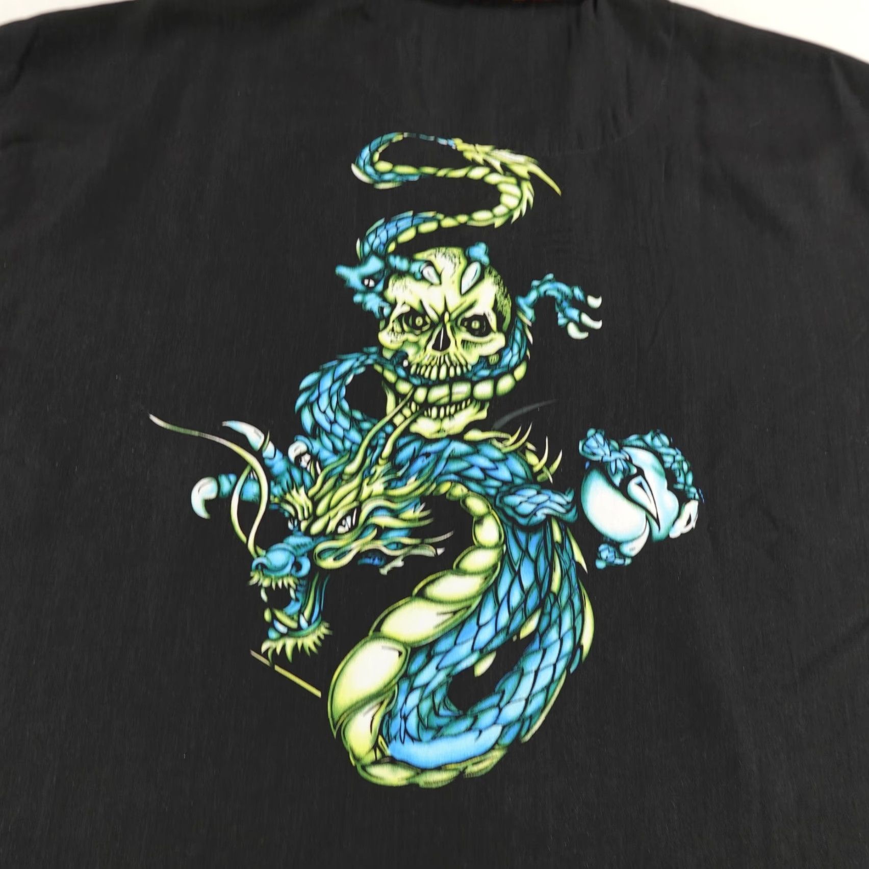 Vintage Vintage Urge ImPulse Shirt Mens Large Black Dragon Skulls Button Up Camp Y2K NEW Size US L / EU 52-54 / 3 - 6 Thumbnail
