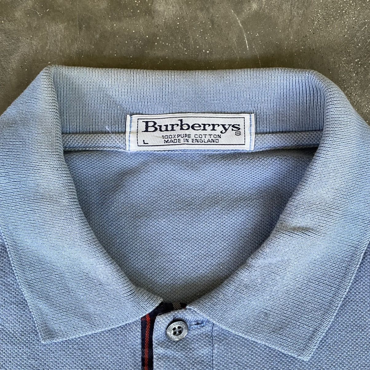 Burberry 1990s Burberrys Polos Shirt Size US L / EU 52-54 / 3 - 3 Thumbnail