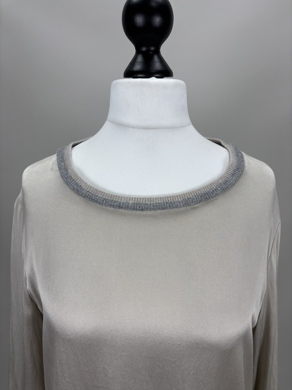 Peserico Womens blouse Peserico Size 46 Color Gray Size L / US 10 / IT 46 - 3 Thumbnail