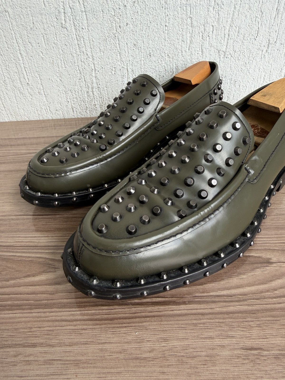 Prada 🔋❗️ Archival 🕷️Studded loafers Size US 10 / EU 43 - 9 Thumbnail
