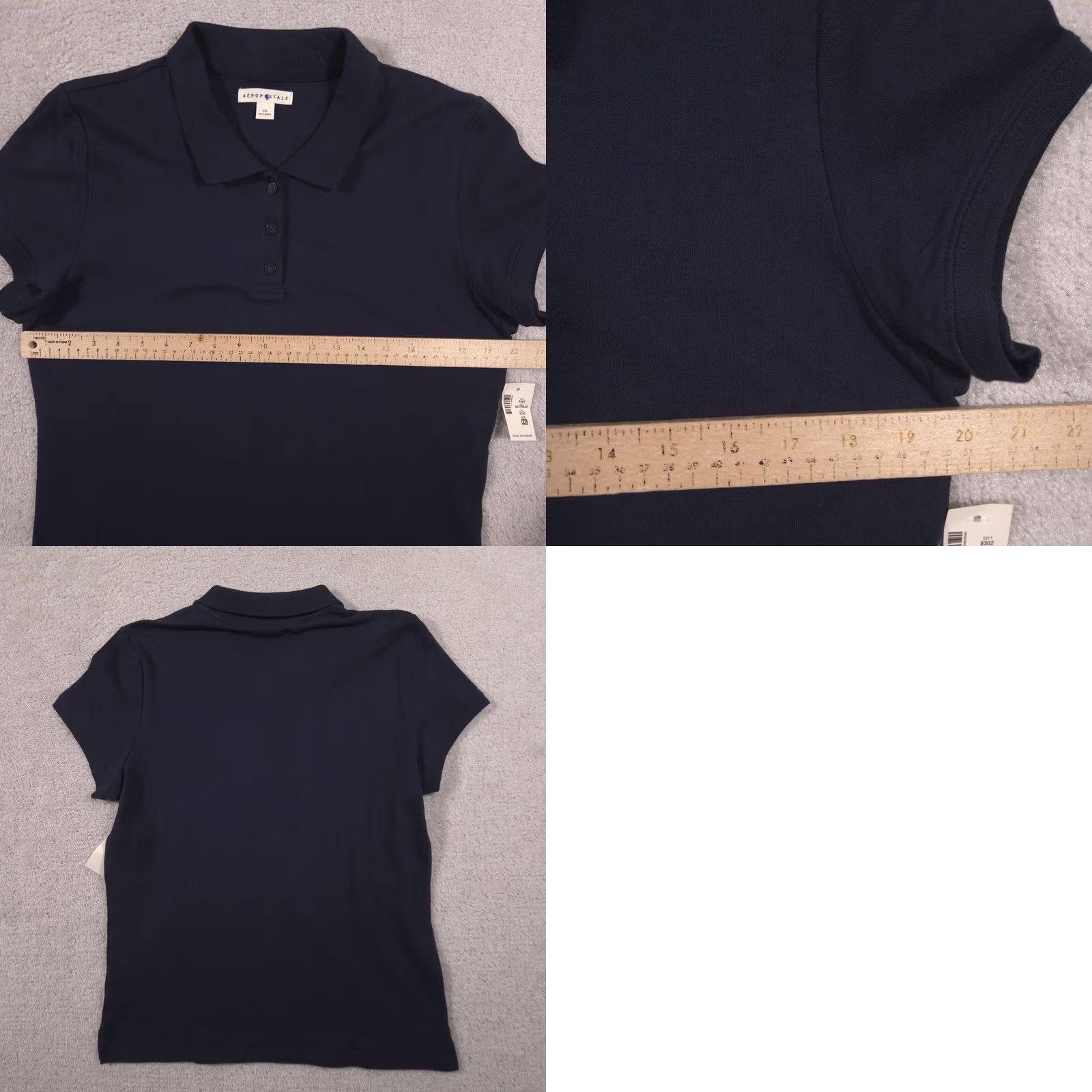 Vintage Aéropostale Polo Shirt Womens Jr XXL Blue Collared Short Sleeve Basic Knit Top Shirt Womens Jr XXL Blue Polo Short Sleeve Collared Knit Top Size XXL / US 16-18 / IT 52-54 - 8 Thumbnail