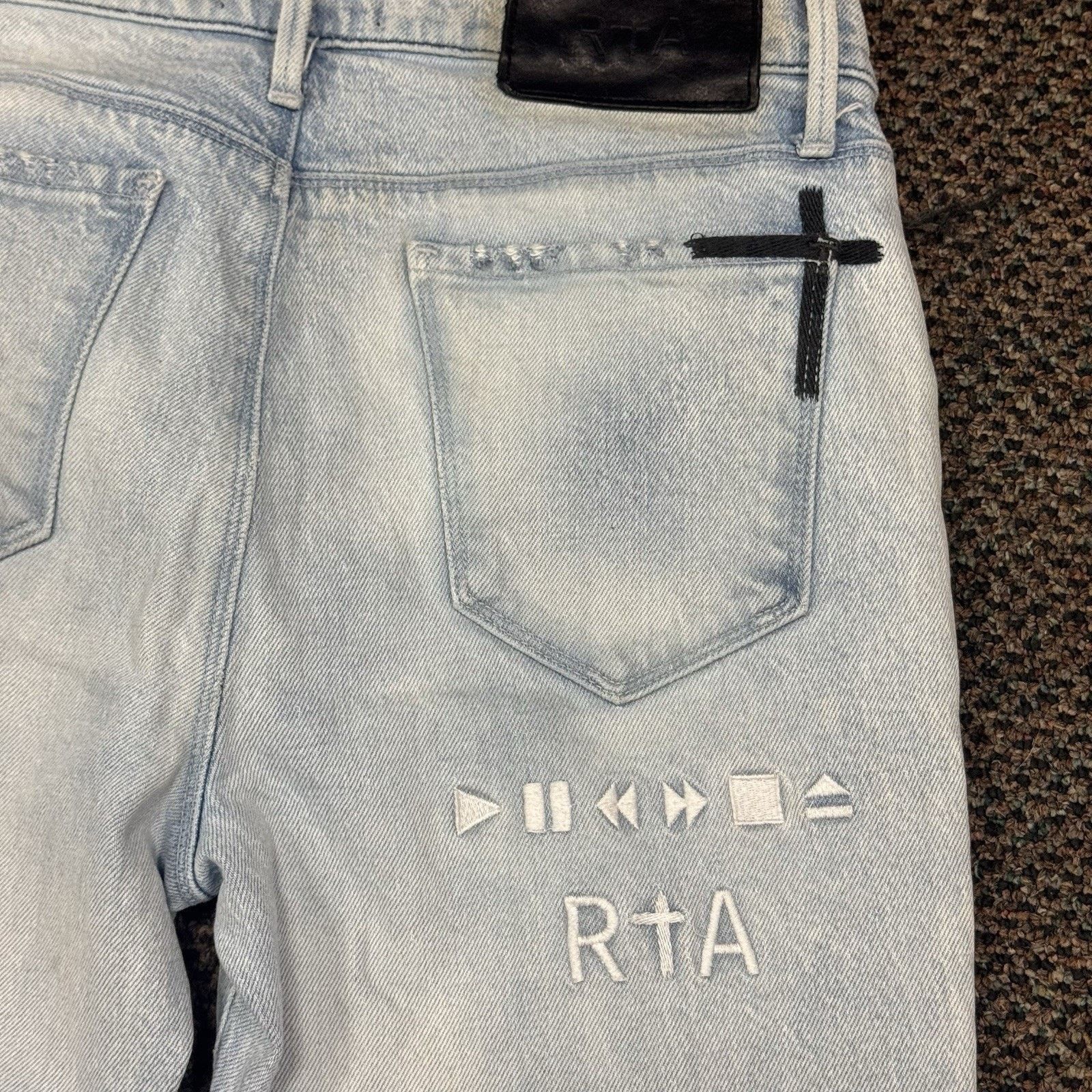 Rta RTA Jeans Bryant Jean Light Blue Pause Play Size 28w 🌟 Size 28 - 3 Thumbnail