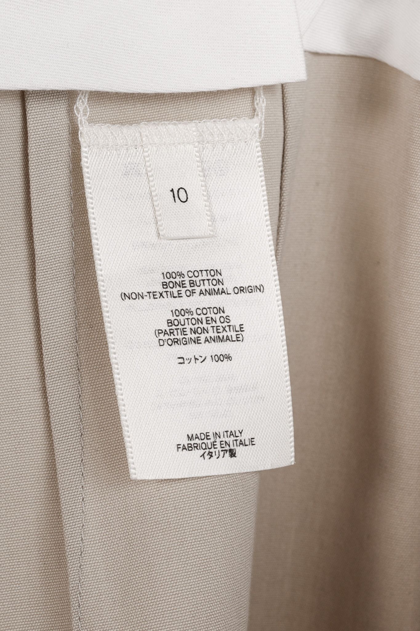 The Row The Row Igor Oatmeal Cotton Pleated Wide-Leg Pants Size 32" / US 10 / IT 46 - 9 Thumbnail