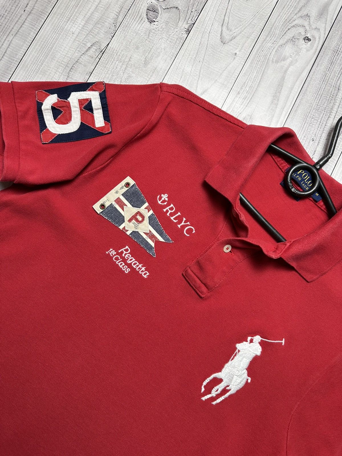 Polo Ralph Lauren × Vintage Vintage polo Ralph Lauren big logo Regatta size M Size US M / EU 48-50 / 2 - 3 Thumbnail