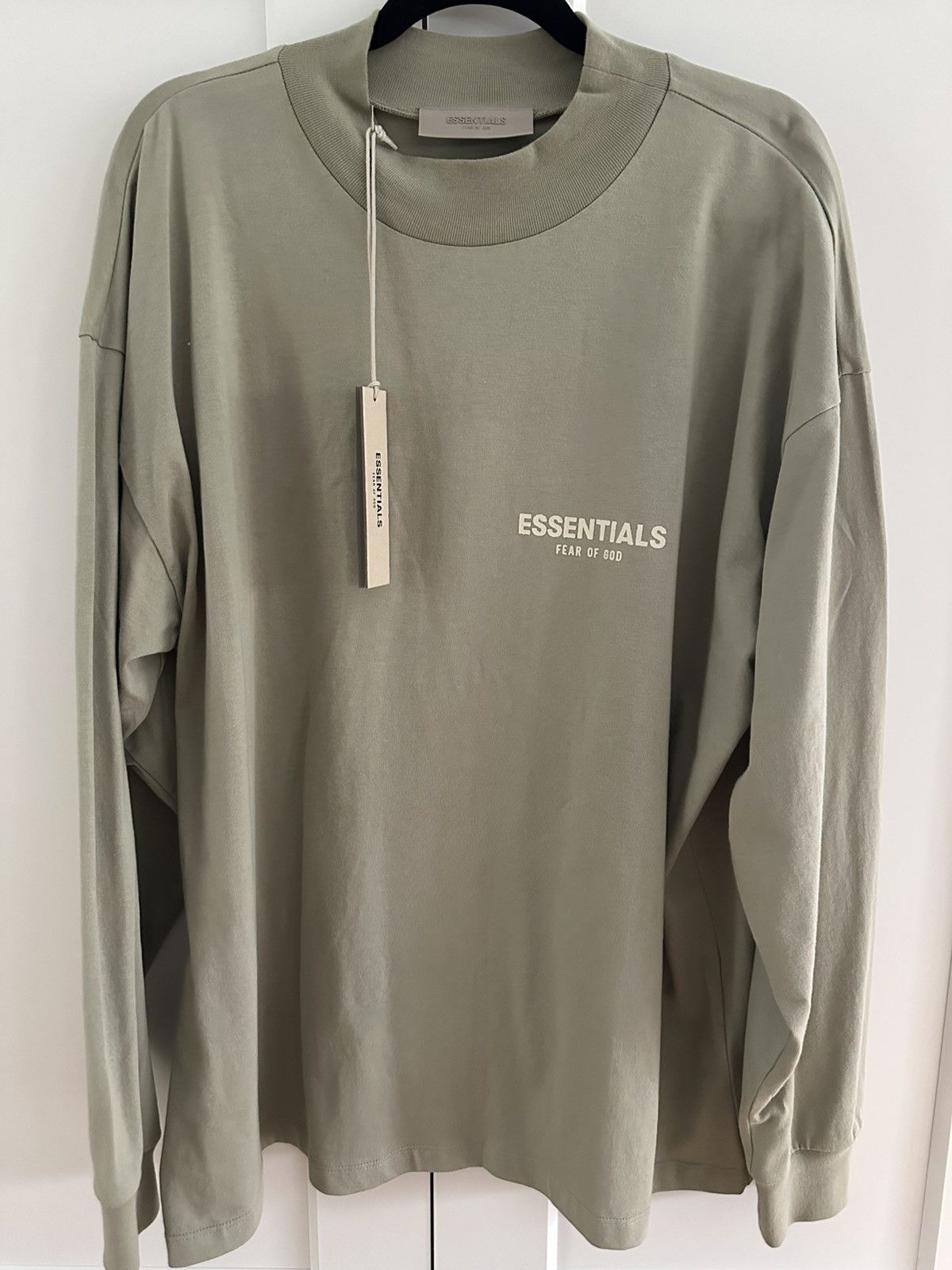 Essentials × Fear of God Fear of God Essentials Seafoam Long Sleeve T Shirt Size US M / EU 48-50 / 2 - 1 Preview
