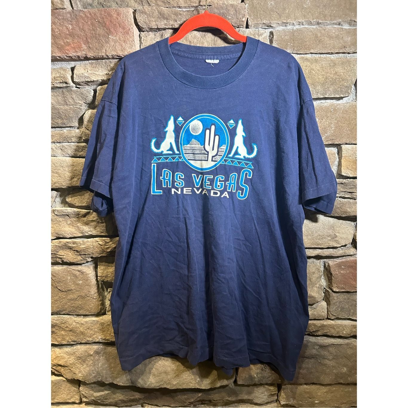 Vintage Vintage 1990s single stitch, Las Vegas nature wolves eagle d Size US XL / EU 56 / 4 - 1 Thumbnail
